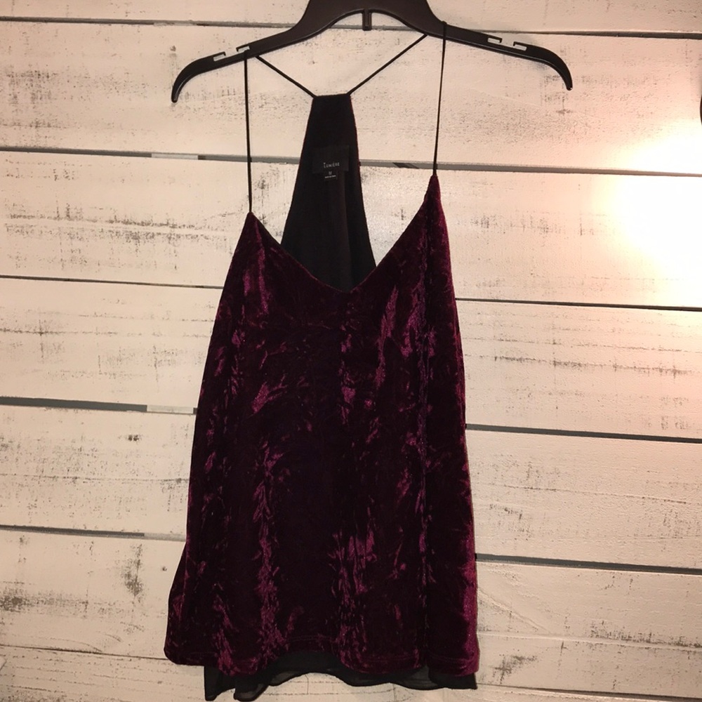 Women’s red strap tank top